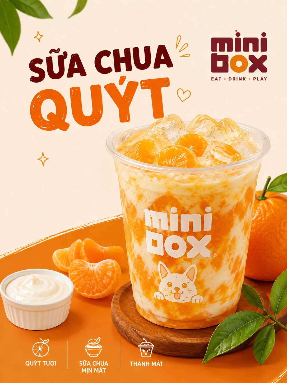 Sữa chua quýt tại Mini Box